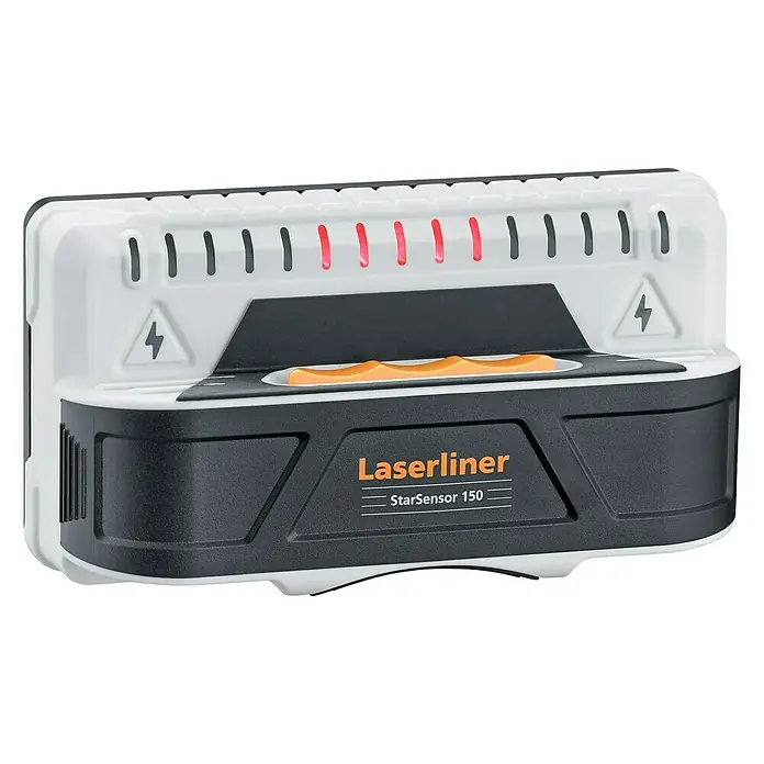 Laserliner Ortungsgerät StarSensor 150 - Geeignet für: Aufspüren von spannungsführenden Leitungen, Holz und Metall, Erfassungstiefe: Max. 40 mm Holz/Metall - Abbildung eines Laserliner StarSensor 150.