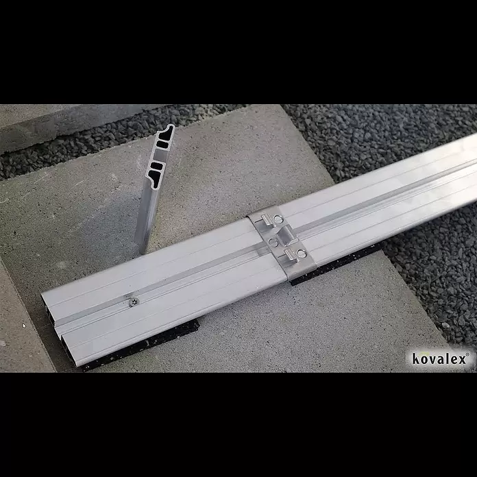 Kovalex Alu-Unterkonstruktion - 250 x 6,2 x 1,2 cm, Aluminium - Kovalex® Alu-Unterkonstruktion