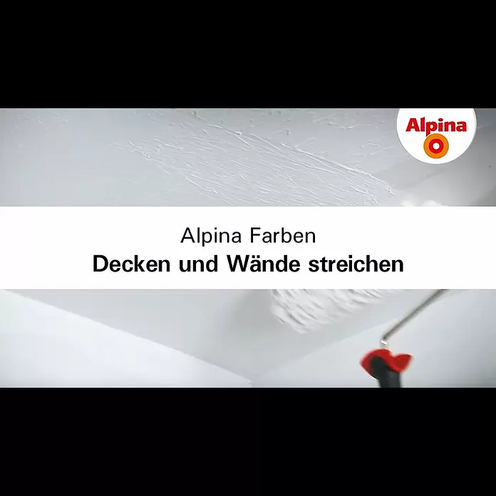 Alpina Wandfarbe Innenraumweiß - Weiß, Matt, 10 l, Konservierungsmittelfrei - Alpina Farben: Decken und Wände streichen