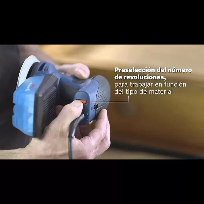 Bosch Professional Lijadora excéntrica eléctrica GEX 125-1 AE - 250 W, Diámetro disco de lija: 125 mm, Número de revoluciones de marcha en vacío: 7.500 r.p.m. - 12.000 r.p.m. - Lijadora excéntrica GEX 125-1 AE