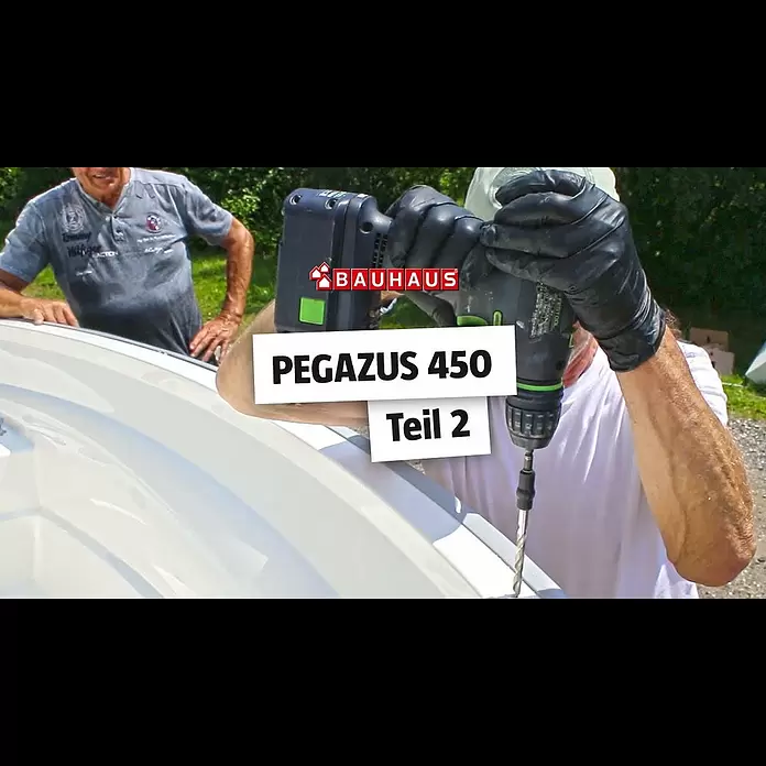 PEGAZUS GFK-Boot 450 Basic - Ohne Motor, Geeignet für: Max. 5 Personen, CE-Klasse C - Reling montieren ⚓ BAUHAUS Nautic (Teil 2)