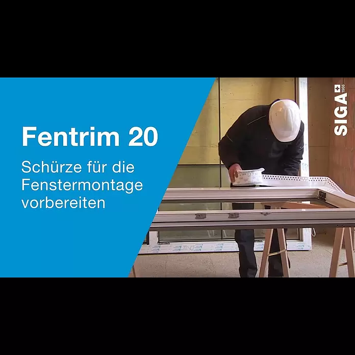 Siga Klebeband Fentrim 20 - 15 m x 100 mm, Innen, Weiß - SIGA Fentrim 20 - Schürze vorbereiten