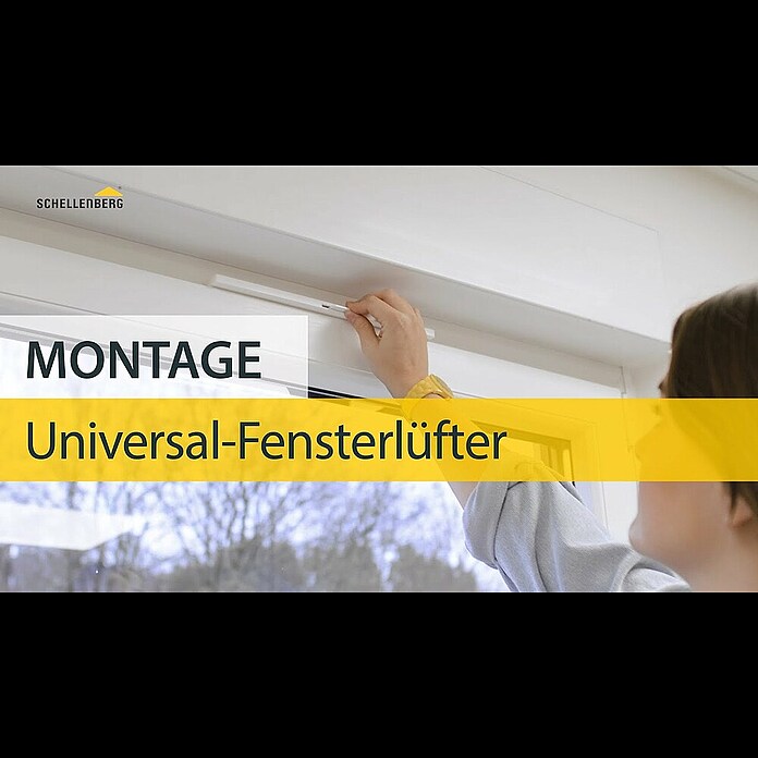 Schellenberg Fensterlüfter Universal 2 | Starter-Set BAUHAUS Stk.) (Weiß