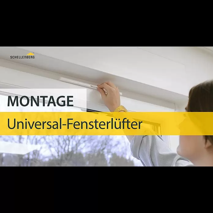 Schellenberg Fensterlüfter Universal Doppelpack - Weiß, 2 Stk. - Montage: Universal-Fensterlüfter von Schellenberg