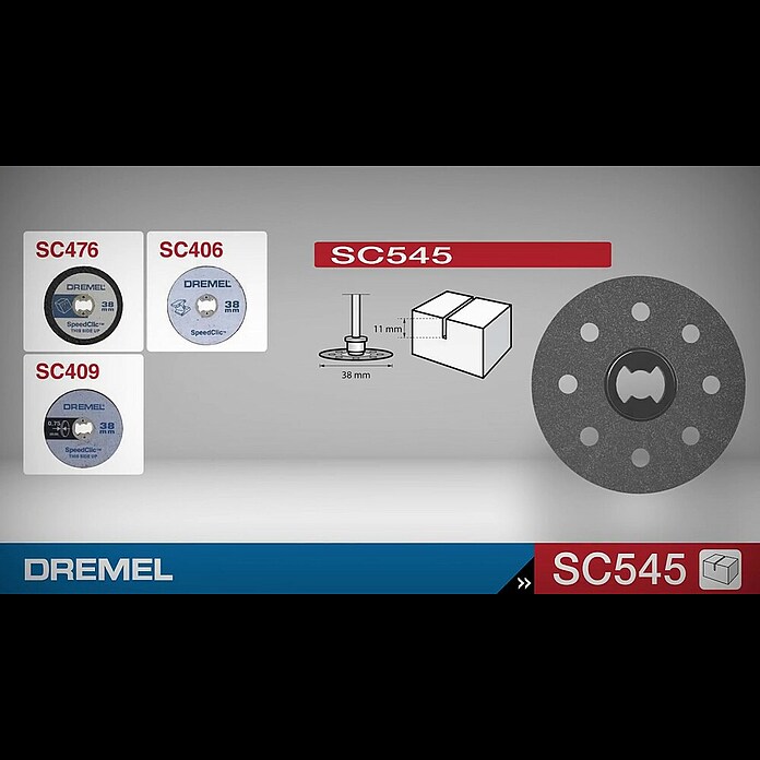 Dremel EZ SpeedClic Diamant-Trennscheibe SC545 (Arbeitsdurchmesser: 38 mm) | BAUHAUS