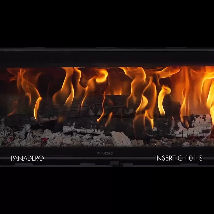 Panadero Insert Leña C-101 S - L x An x Al: 57 x 112 x 51 cm, 8,9 kW, 270 m³, Antracita - INSERT C-101-S EcoDesign