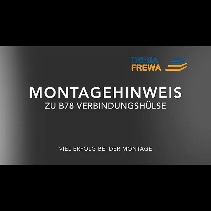 Treba Frewa Verbindungshülse B78 - Edelstahl V2A, Geeignet für: Handläufe Ø 42 mm - Montage Verbindungshülse B78