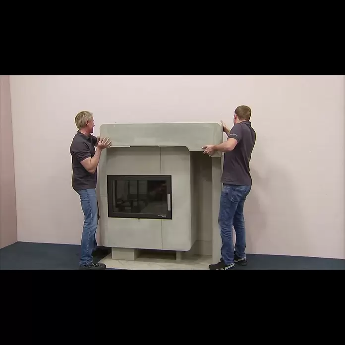 Haas+Sohn Kaminbausatz Arlberg - 8 kW, Raumheizvermögen: 200 m³, Unbehandelt - HAAS+SOHN Aufbauanleitung Kaminbausatz ARLBERG