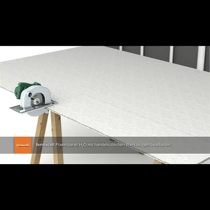 Fermacell Powerpanel H2O Zementfaserplatte - 1.250 x 1.000 x 12,5 mm - fermacell Powerpanel H2O - Außen Verarbeitung vorgehängte hinterlüftete Fassade