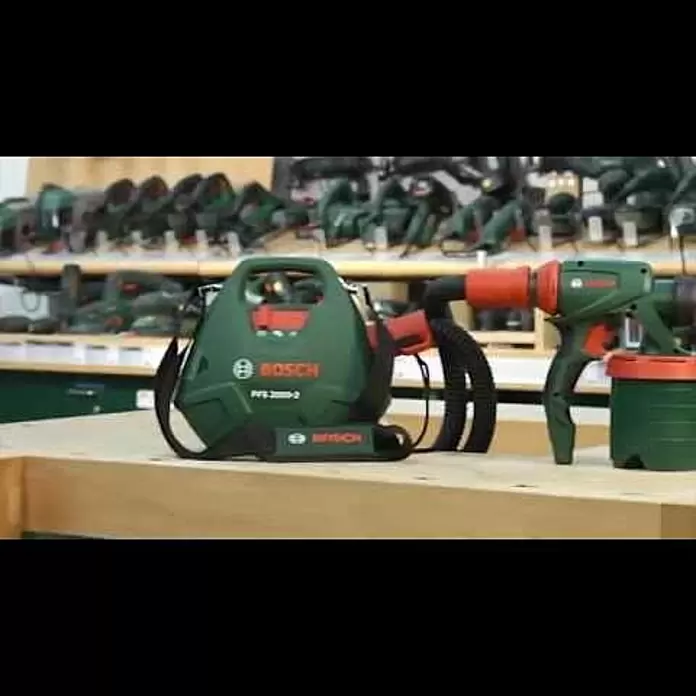Bosch Farbsprühsystem PFS 3000-2 - Geeignet für: Alle Farbarten, Nennaufnahme: 650 W, 1.000 ml - Tutorial: Farbsprühsystem PFS 3000-2 von Bosch