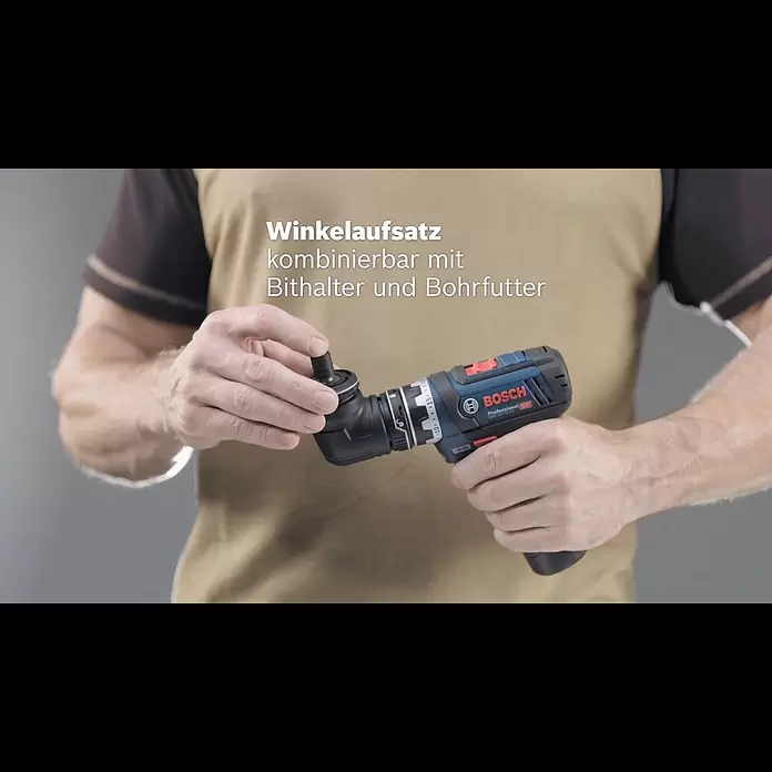 Bosch Professional Akku-Bohrschrauber GSR 12V-15 FC - 12 V, 2 Akkus, 2 Ah, 30 Nm, 11 -tlg. - Bosch GSR 12V-15 FC Professional / FlexiClick-System mit 12 Volt