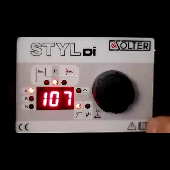 Solter Soldador combinado STYL-205PRO - Corriente de soldadura: 200 A - 220 A, Diámetro del electrodo de varilla: 1,6 mm - 4 mm, 230 V - Equipo inverter de soldadura de electrodo STYL
