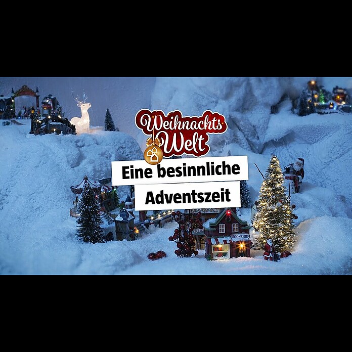 Konstsmide LED-Weihnachtsdekoleuchte LED Acryl (4 m x 13 cm x 19 cm, Weiß, Netzbetrieben, LED) | BAUHAUS