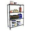 Simonrack Simonclick Metallregal Simonclick Plus (H x B x T: 150 x 90 x 50 cm, Traglast pro Boden: 180 kg, Anzahl Böden: 4 Stk., Stecken, Anthrazit/Weiß) | BAUHAUS