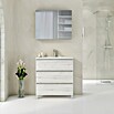 Artysan Mueble de lavabo Ons (L x An x Al: 38,6 x 80 x 83,3 cm, Silver) | BAUHAUS