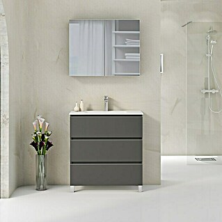 Mueble de lavabo Ons (L x An x Al: 38,6 x 70 x 83,3 cm, Antracita, Mate)