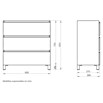 Artysan Mueble de lavabo Ons (L x An x Al: 38,6 x 80 x 83,3 cm, Silver) | BAUHAUS