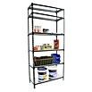 Simonrack Simonclick Metallregal Simonclick Mega Plus (H x B x T: 250 x 120 x 50 cm, Traglast pro Boden: 200 kg, Anzahl Böden: 6 Stk., Stecken, Anthrazit/Silber) | BAUHAUS
