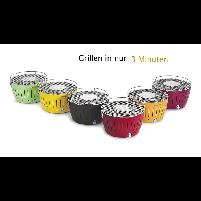 LotusGrill Holzkohlegrill XXL - Durchmesser Grillfläche: 57,6 cm, Tiefblau - LotusGrill der Holzkohlegrill 2017