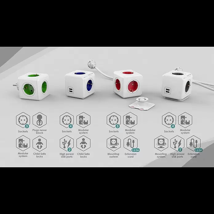 Ladrón Power Cube - Blanco - The PowerCube Family