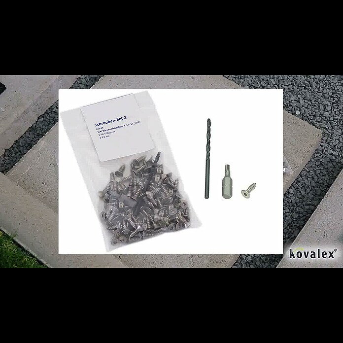 Kovalex Schrauben-Set 1 (100 Stk., Passend für: Kovalex WPC-Terrassendecksysteme) | BAUHAUS
