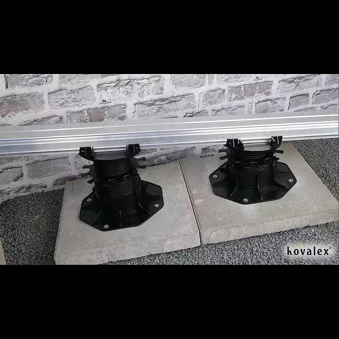 Kovalex Terrassenlager 0 - Kunststoff, Höhenverstellung: 6,6 cm - Kovalex® Terrassenlager