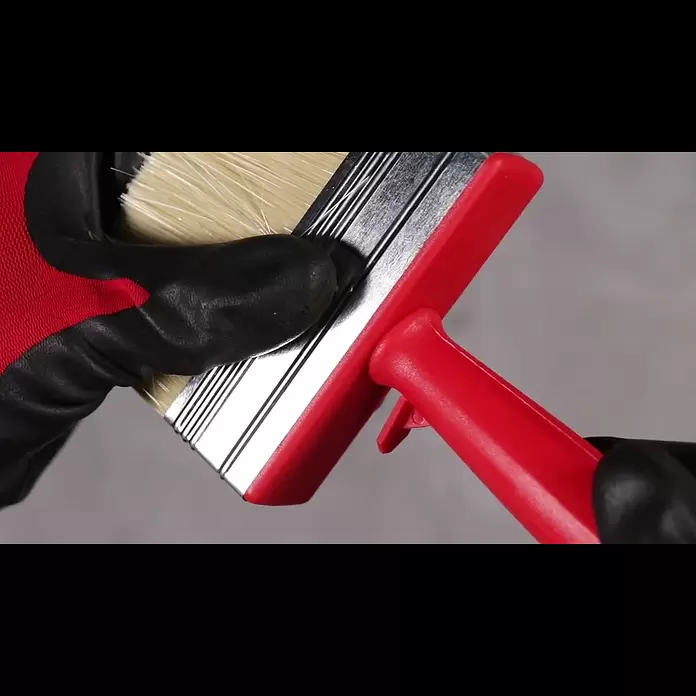 swingcolor WAND Flächenstreicher - Maße Bürstenkopf: 100 x 30 mm, Chinaborsten, Kunststoff, Länge Borsten: 43 mm - WAND FLAECHEN STR BASIC 100 mm SWINGCOLOR