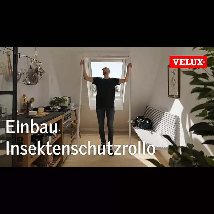 Velux Dachfensterrollo Insektenschutz ZIL UK10 0000SWL - Farbe: Weiß, Passend für Fenstergröße: UK10 - Einbau Insektenschutzrollo ZIL | VELUX