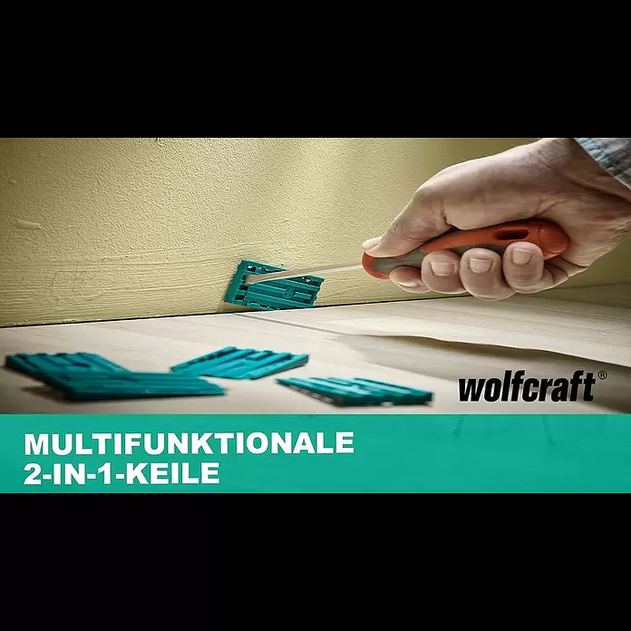 Wolfcraft Keile - 30 Stk. - Universalkeile: Die multifunktionalen 2-in-1-Keile | wolfcraft