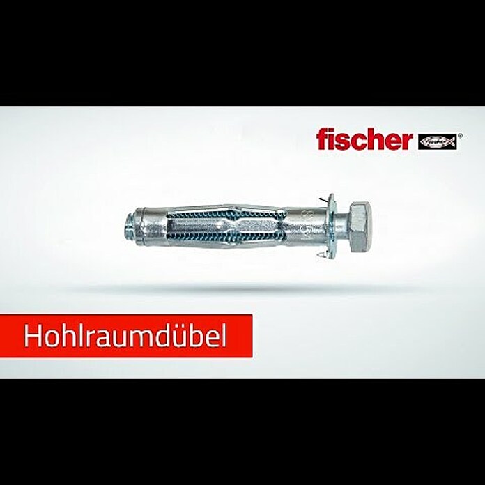 Fischer Metall-Hohlraumdübel HM S (Ø x L: 5 x 52 mm, Bohrtiefe: Min. 58 mm, 50 Stk.) | BAUHAUS