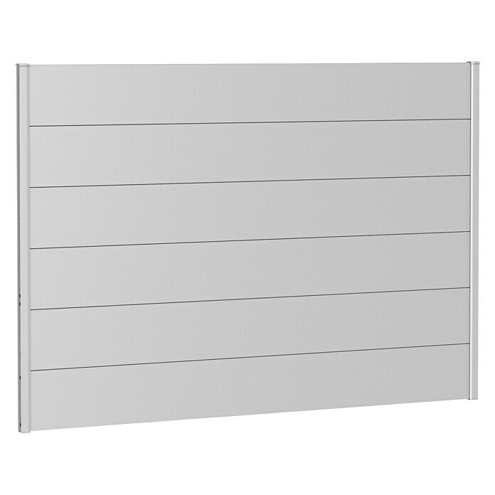 Biohort Sichtschutzelement (B x H: 200 x 135 cm, Stahl, Silber Metallic) | BAUHAUS