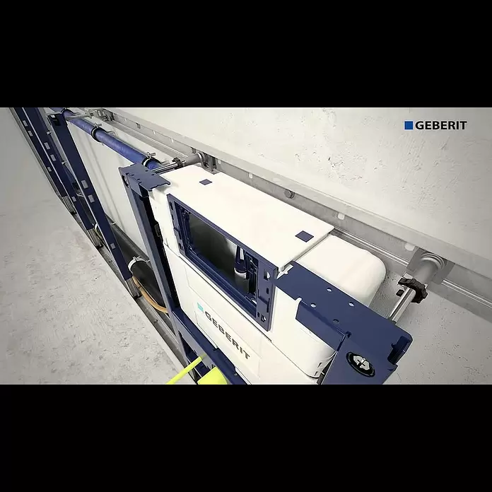 Geberit Duofix WC-Vorwandelement 111.030.00.1 - 2-Mengen-Spülung, 17 x 50 x 98 cm - Geberit Duofix Omega Installation