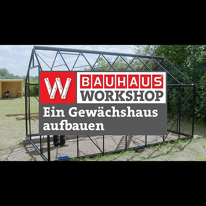 KGT Gewächshaus Callas III (Außenmaß inkl. Dachüberstand (B x T): 227 x 227  cm, 6 mm, Silber) | BAUHAUS