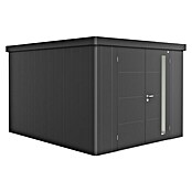 Biohort Neo Gerätehaus 4C (Außenbreite inkl. Dachüberstand: 292 cm, Außentiefe inkl. Dachüberstand: 348 cm, Stahl, Dunkelgrau-Metallic, Doppeltür) | BAUHAUS