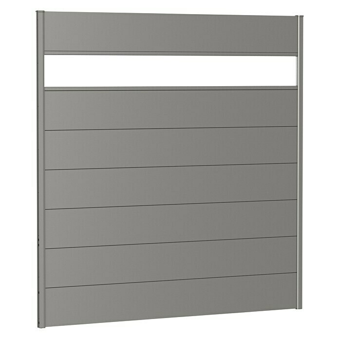 Biohort Sichtschutzelement mit Acrylglas (B x H: 180 x 180 cm, Stahl, Quarzgrau Metallic) | BAUHAUS