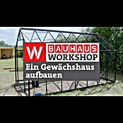 Palram – Canopia Gewächshaus Mythos 6x4 (Außenmaß inkl. Dachüberstand (B x T): 185 x 126 cm, 4 mm, Grün/Transparent) | BAUHAUS