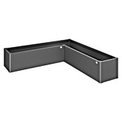 Biohort Belvedere Hochbeet Mini L-Form (201 x 201 x 45 cm, Stahl, Dunkelgrau Metallic) | BAUHAUS