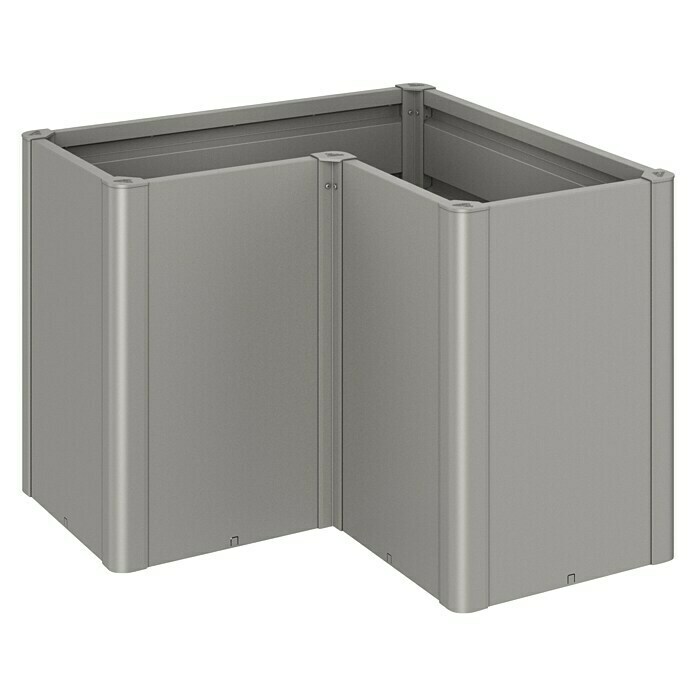 Biohort Belvedere Hochbeet Maxi L-Form (102 x 102 x 77 cm, Stahl, Quarzgrau Metallic) | BAUHAUS
