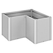 Biohort Belvedere Hochbeet Midi L-Form (102 x 102 x 61 cm, Stahl, Silber Metallic) | BAUHAUS
