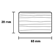 Bankleiste (90 x 2,8 x 6,5 cm, Espe) | BAUHAUS