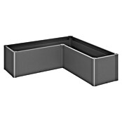 Biohort Belvedere Hochbeet Mini L-Form (152 x 152 x 45 cm, Stahl, Dunkelgrau Metallic) | BAUHAUS