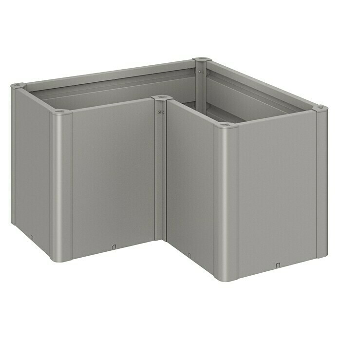 Biohort Belvedere Hochbeet Midi L-Form (102 x 102 x 61 cm, Stahl, Quarzgrau Metallic) | BAUHAUS