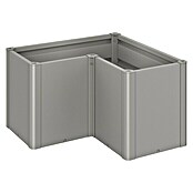 Biohort Belvedere Hochbeet Midi L-Form (102 x 102 x 61 cm, Stahl, Quarzgrau Metallic) | BAUHAUS