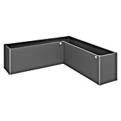Biohort Belvedere Hochbeet Midi L-Form (201 x 201 x 61 cm, Stahl, Dunkelgrau Metallic) | BAUHAUS