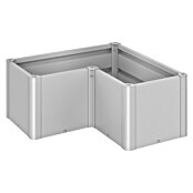 Biohort Belvedere Hochbeet Mini L-Form (102 x 102 x 45 cm, Stahl, Silber Metallic) | BAUHAUS
