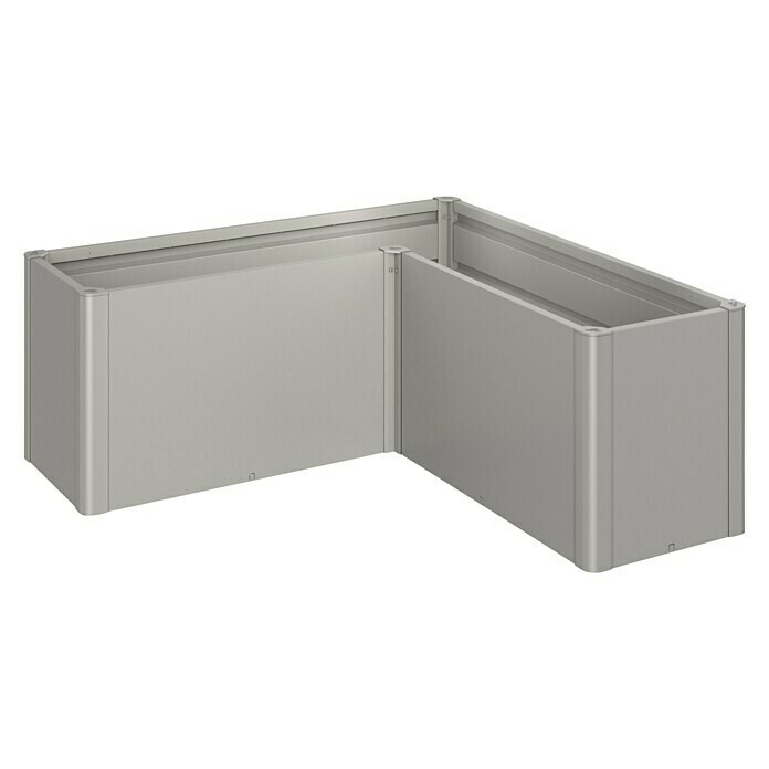Biohort Belvedere Hochbeet Midi L-Form (152 x 152 x 61 cm, Stahl, Quarzgrau Metallic) | BAUHAUS