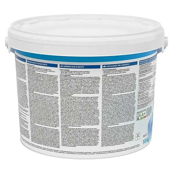 Knauf Flächendicht - 10 kg - Eimer mit Knauf Emulsion zur Abdichtung von Oberflächen, ideal für feuchte Bereiche.\n