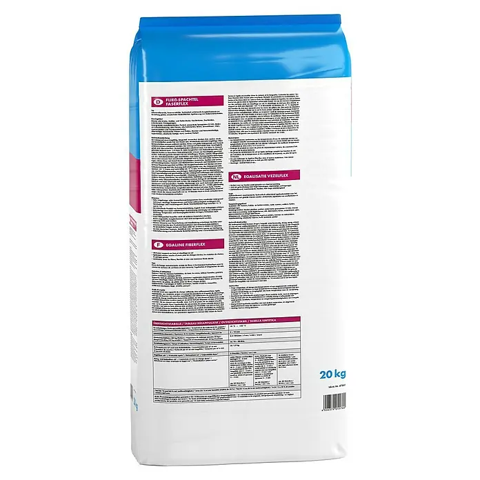 Knauf Fließspachtel Faserflex - 20 kg, Schichtdicke: 2 mm - 15 mm - FLIES-SPACHTEL FASARFLEX: Sack Fließspachtel Faserflex, zum Ausgleichen von Estrichen und Böden. Für Innen- und Außenbereiche geeignet.