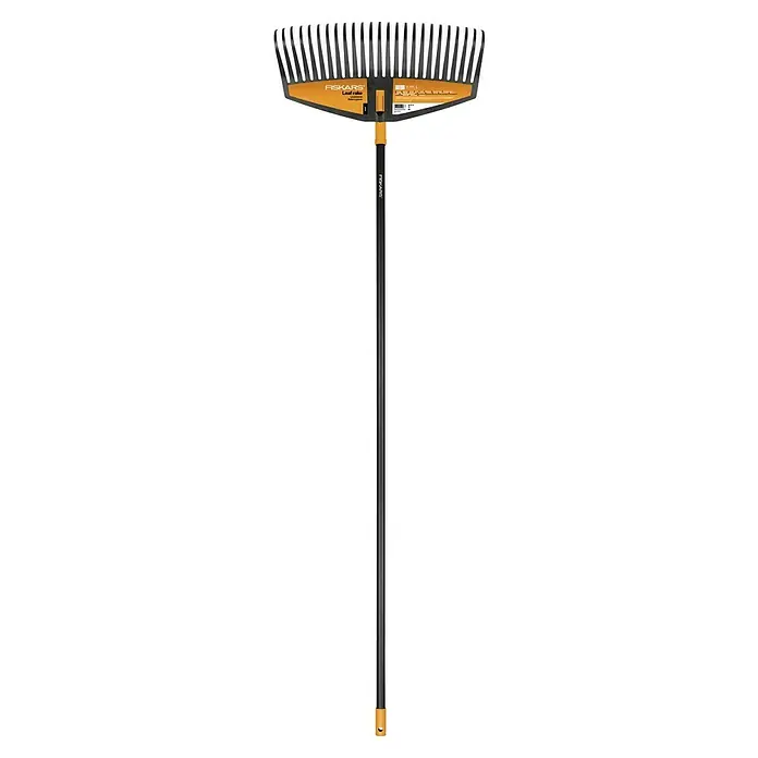 Fiskars Solid Laubbesen - Arbeitsbreite: 52 cm, Anzahl Zinken: 24, Art Stiel: Langstiel - Fiskars Laubbesen: Der ideale Helfer für die Gartenarbeit, um Laub und Unrat effizient zu entfernen. Ergonomisches Design für komfortable Nutzung.