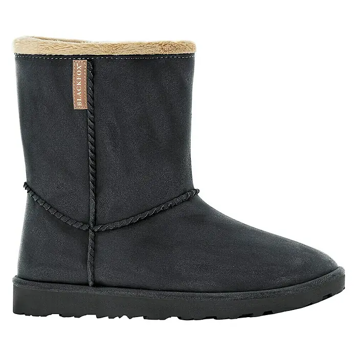 Black Fox Winterstiefel Cheyennetoo - Schuhgröße: 41, Schwarz - Schwarzer Blackfox Winterstiefel mit hellbraunem Futter und Ziernahtdetails.